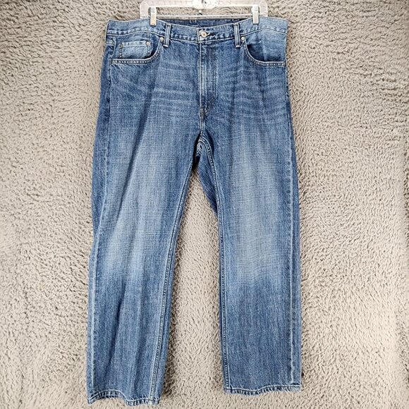 Levis Jeans Mens 40x30 Blue 559 Relaxed Fit Straight Leg 100% Cotton Denim - Picture 2 of 14